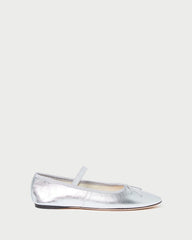 Loeffler Randall / Leonie Silver Leather Ballet Flat