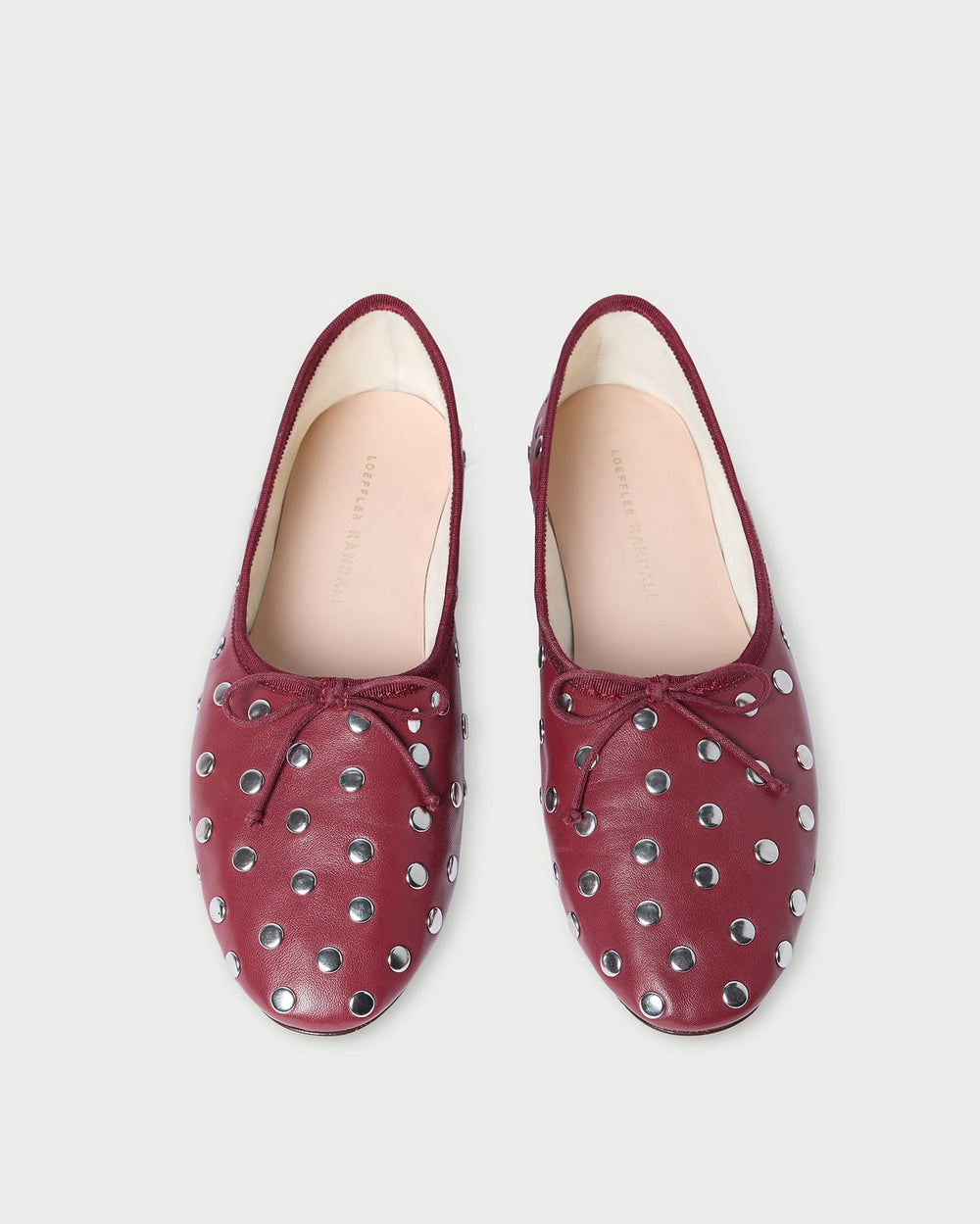 Loeffler Randall / Landon Wine/Silver Ballet Flat