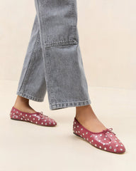 Loeffler Randall / Landon Wine/Silver Ballet Flat