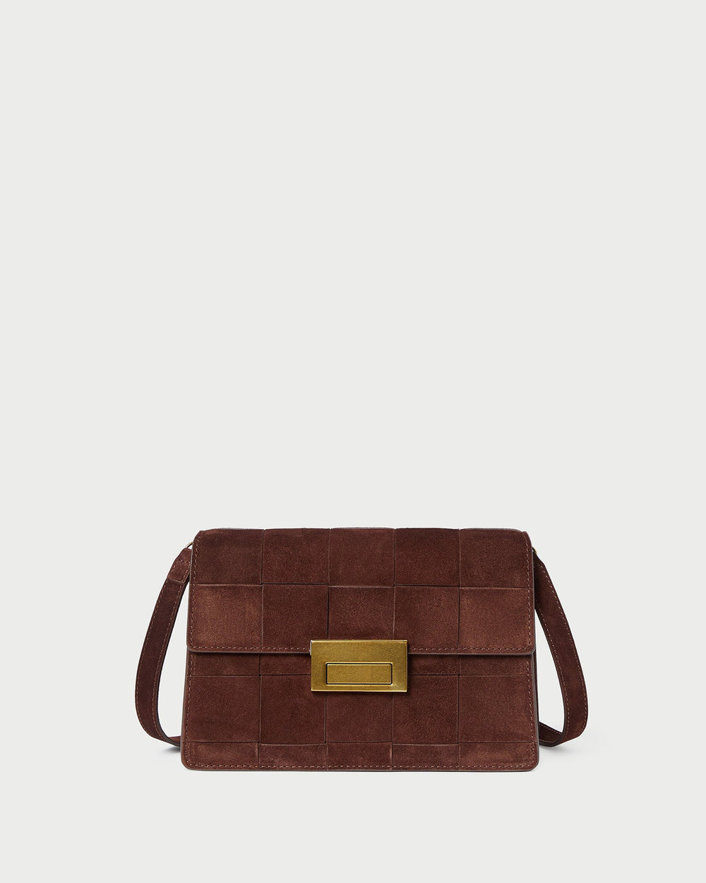 Loeffler Randall / Delphine Espresso Suede Shoulder Bag