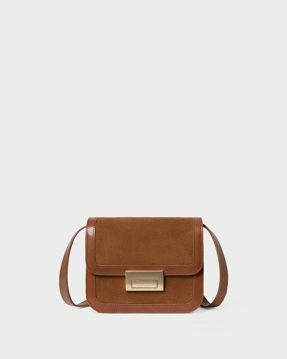 Loeffler Randall / Desi Cacao Suede/Leather Crossbody