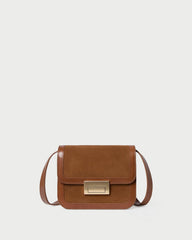 Loeffler Randall / Desi Cacao Suede/Leather Crossbody