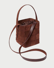 Loeffler Randall / Laith Espresso Suede Bucket Bag