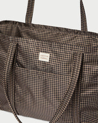Loeffler Randall / Dina Brown/Black Check Travel Tote