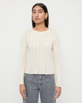 Loeffler Randall / Lolo Pointelle Long-Sleeve Tee