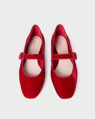 Loeffler Randall / Ginger Red Velvet Mary Jane