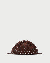 Loeffler Randall / Bailey Espresso/Silver Dome Clutch