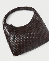 Loeffler Randall / Willow Chocolate Woven Hobo Bag