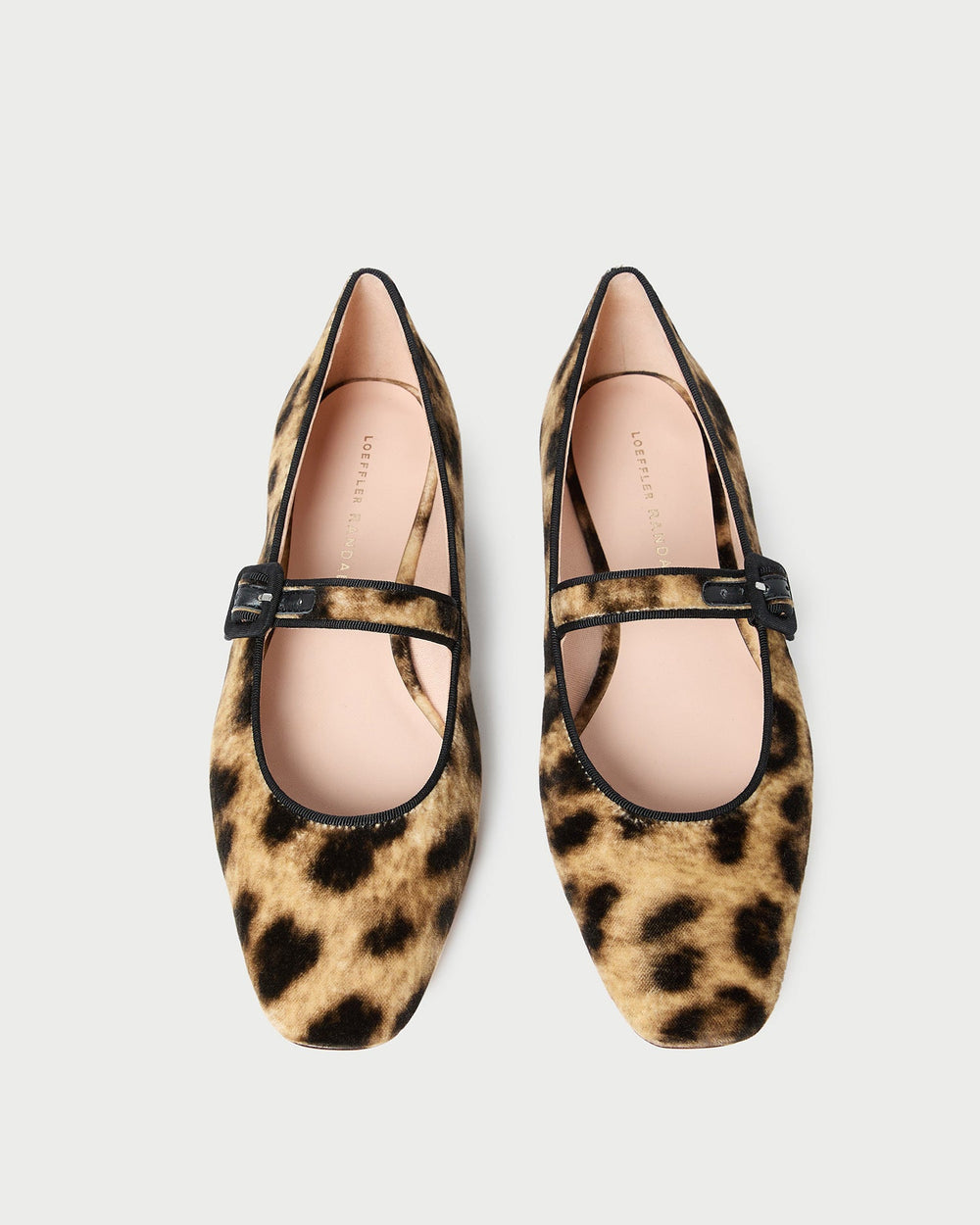 Loeffler Randall / Ginger Leopard Velvet Mary Jane