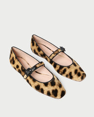 Loeffler Randall / Ginger Leopard Velvet Mary Jane