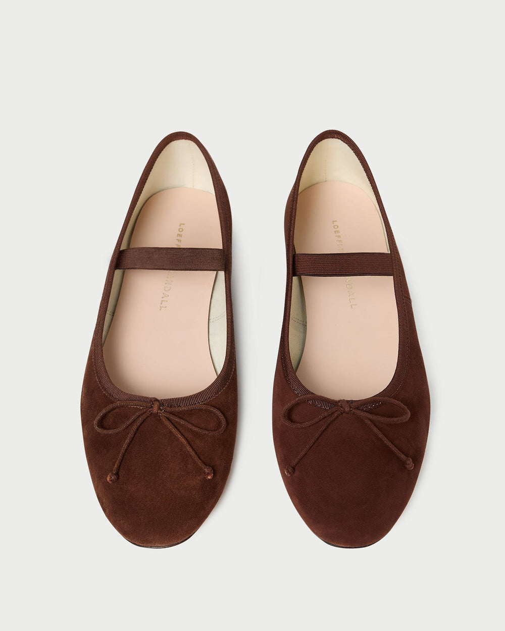 Loeffler Randall / Leonie Espresso Suede Ballet Flat