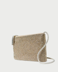 Loeffler Randall / Yasmine Gold Diamanté Crossbody