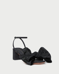Loeffler Randall / Carmen Black Moiré Bow Sandal
