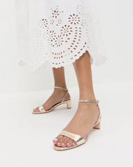 Loeffler Randall / Alice Champagne Leather Sandal