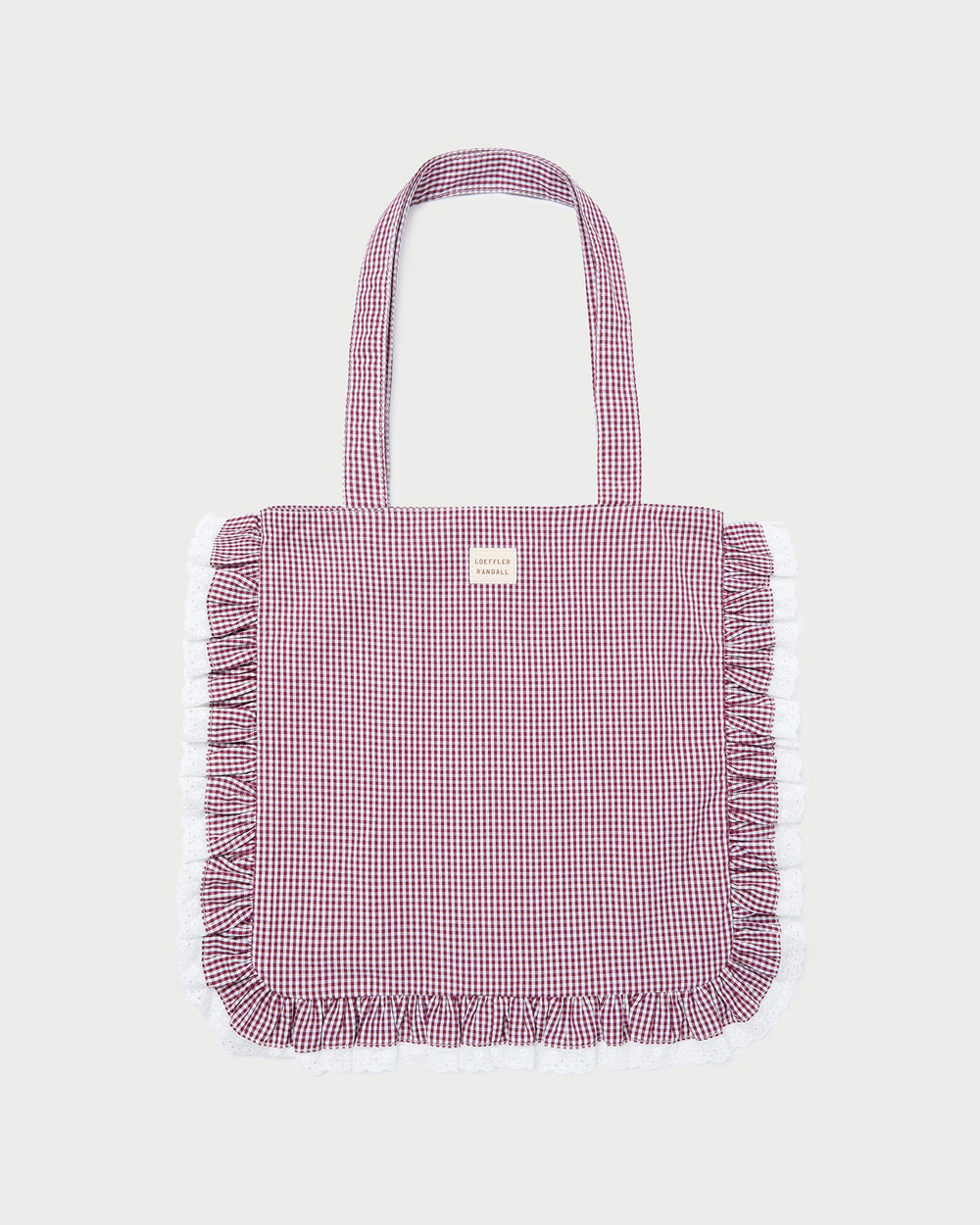 Loeffler Randall / Justine Maroon Ruffle Tote