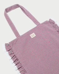 Loeffler Randall / Justine Maroon Ruffle Tote