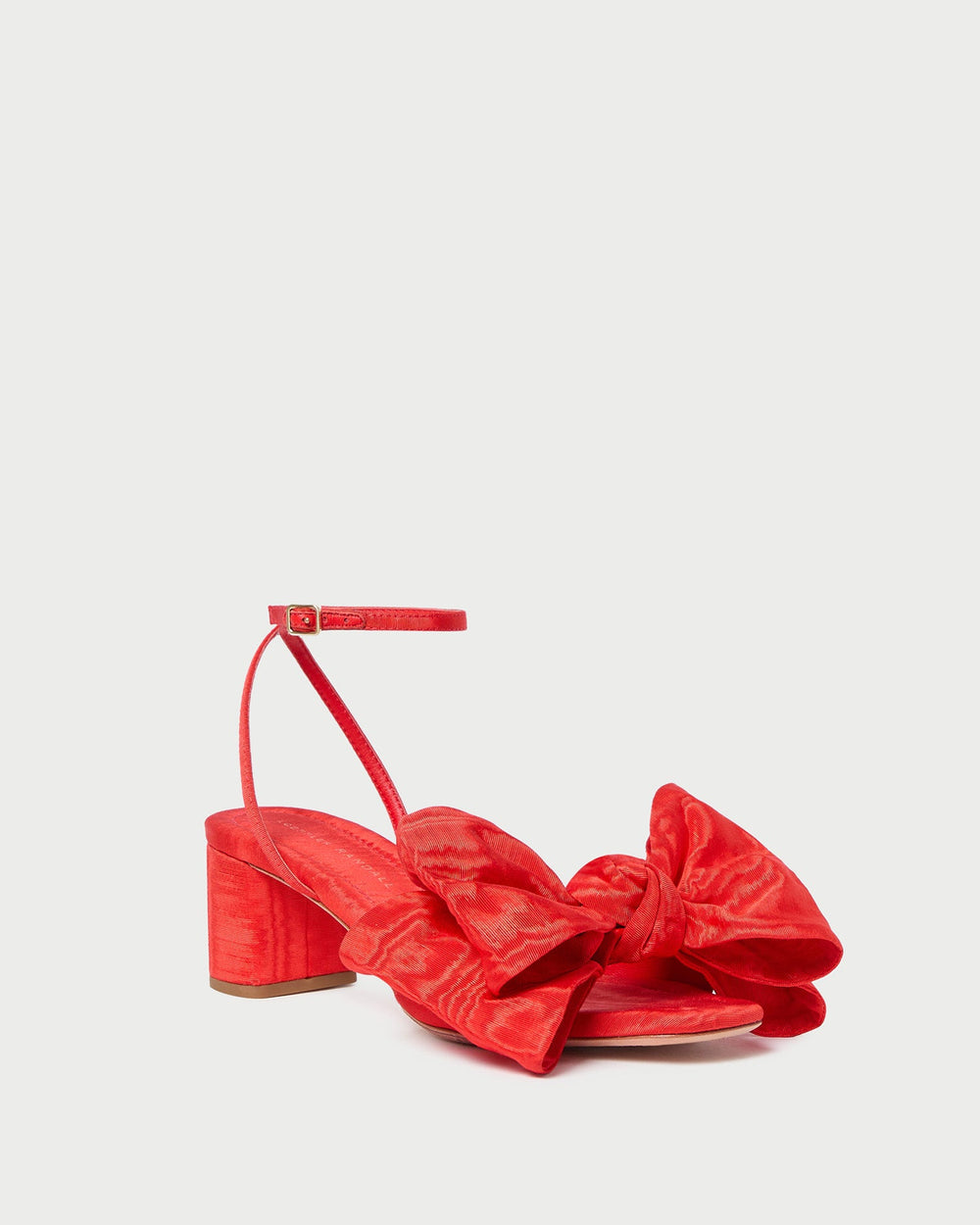 Loeffler Randall / Carmen Red Moiré Bow Sandal