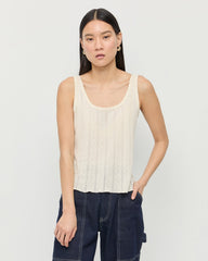 Loeffler Randall / Rylee Pointelle Tank Top
