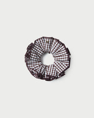 Loeffler Randall / Felice Brown Gingham Layered Scrunchie