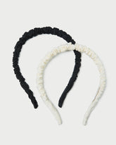 Loeffler Randall / Sabine Black/Cream Headband Set