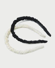 Loeffler Randall / Sabine Black/Cream Headband Set