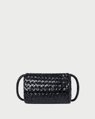 Loeffler Randall / Vinnie Black Woven Leather Crossbody