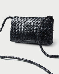 Loeffler Randall / Vinnie Black Woven Leather Crossbody