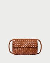 Loeffler Randall / Vinnie Timber Woven Leather Crossbody