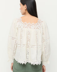 Loeffler Randall / Pauline Embroidered Lace Blouse