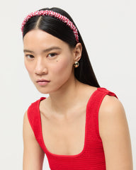 Loeffler Randall / Sabine Red Gingham/Red Headband Set