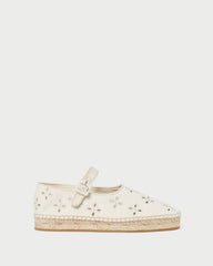 Loeffler Randall / Clover Natural Embroidered Espadrille