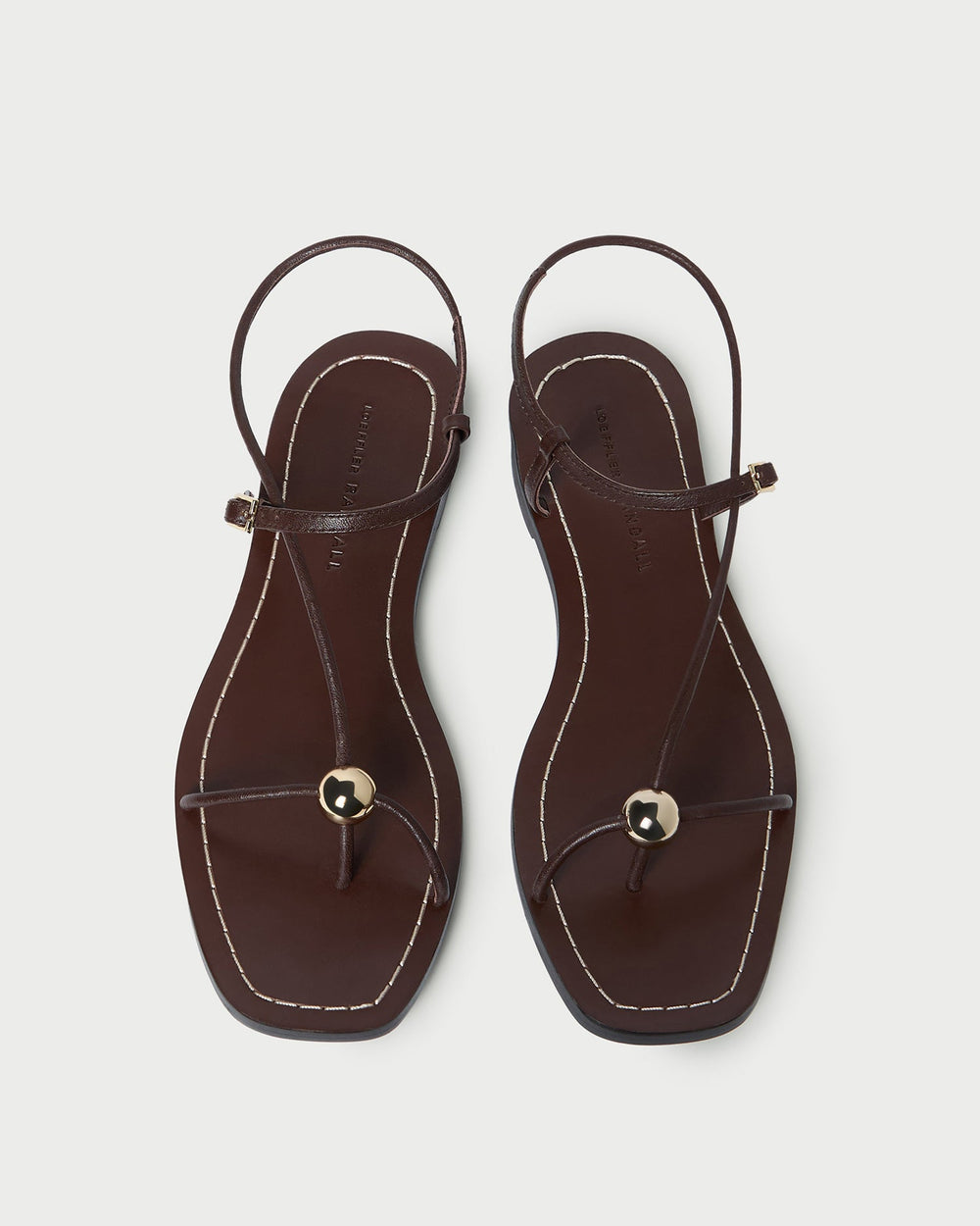 Loeffler Randall / Lara Espresso Leather Sandal