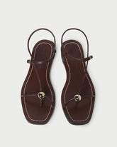 Loeffler Randall / Lara Espresso Leather Sandal