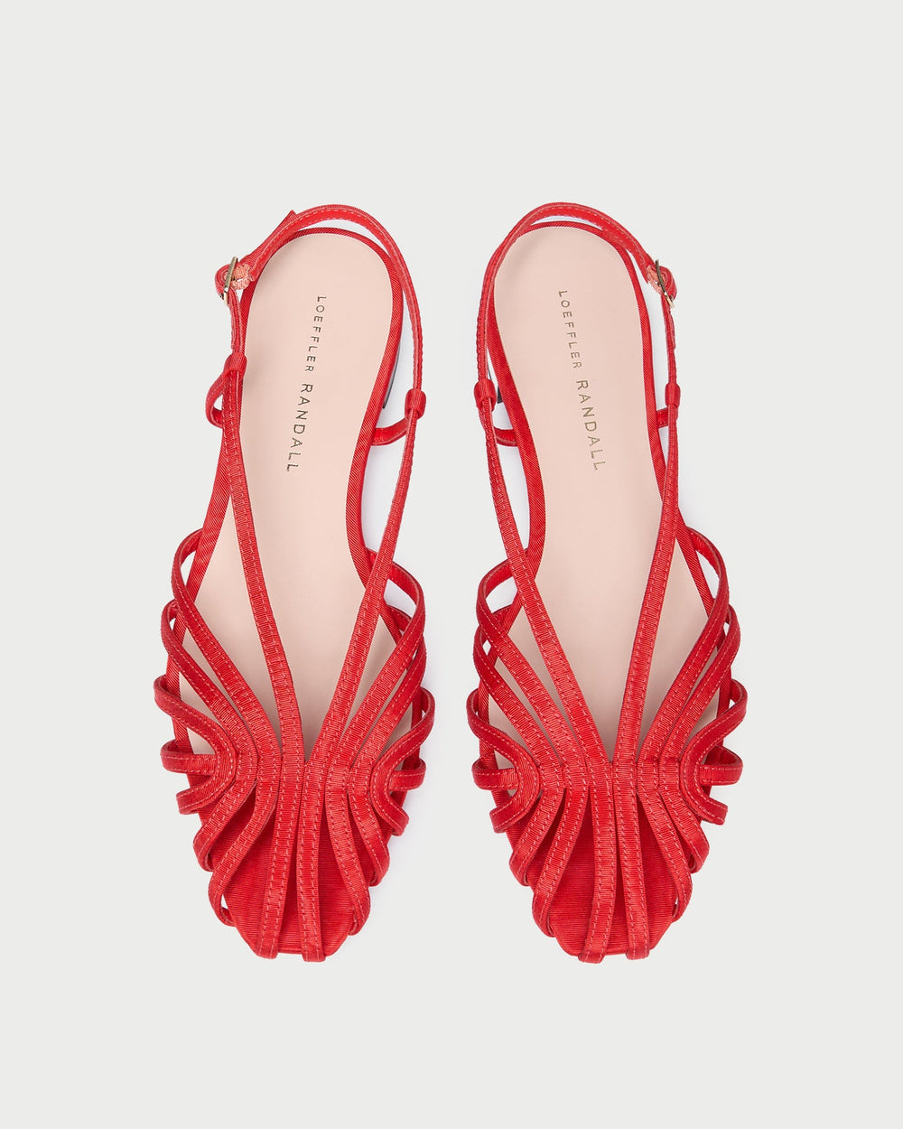 Loeffler Randall / Devon Red Moiré Slingback Sandal