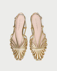 Loeffler Randall / Devon Gold Slingback Sandal