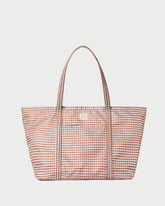 Loeffler Randall / Dina Brown Gingham Travel Tote