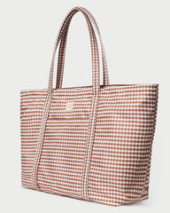 Loeffler Randall / Dina Brown Gingham Travel Tote