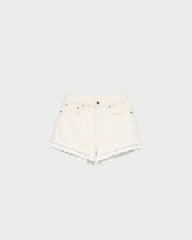 Loeffler Randall / Kay Lace-Trimmed Denim Shorts