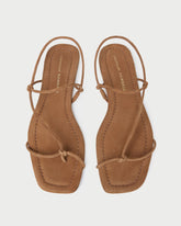 Loeffler Randall / Eleanor Cacao Suede Strappy Sandal