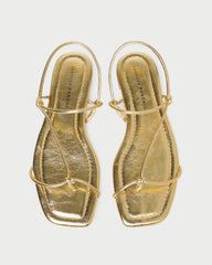Loeffler Randall / Eleanor Gold Strappy Sandal
