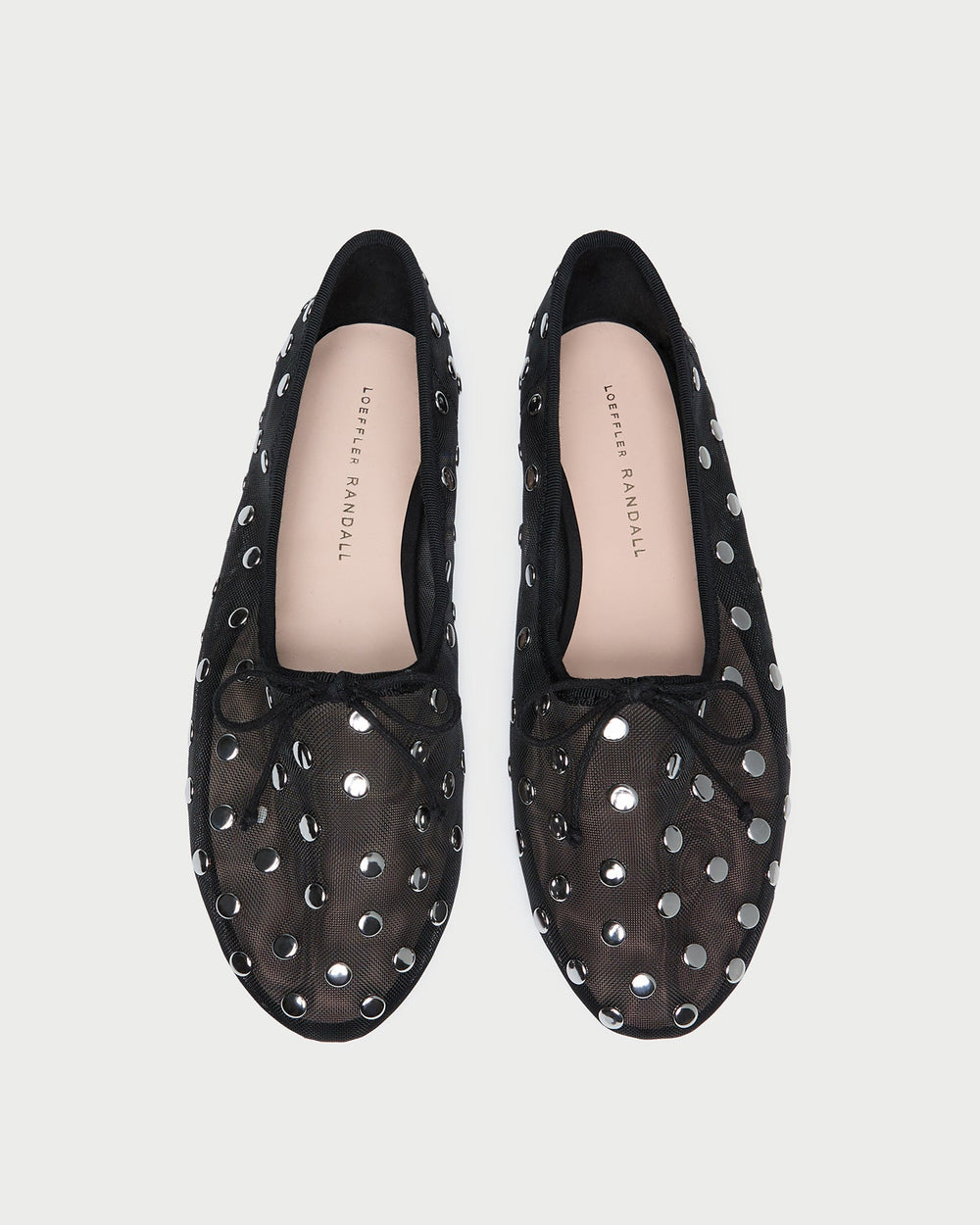 Loeffler Randall / Landon Black/Silver Mesh Ballet Flat