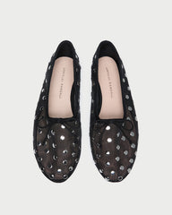 Loeffler Randall / Landon Black/Silver Mesh Ballet Flat