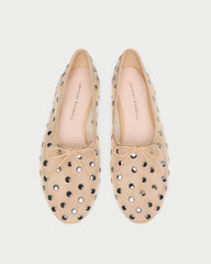 Loeffler Randall / Landon Caramel/Silver Mesh Ballet Flat
