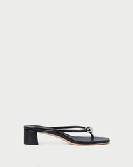 Loeffler Randall / Odessa Black Leather Heeled Sandal