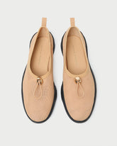 Loeffler Randall / Raina Caramel/Black Mesh Flat
