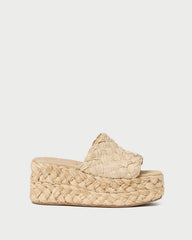 Loeffler Randall / Aaron Natural Braided Straw Mule