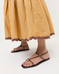 Loeffler Randall / Dana Brown Strappy Jelly Sandal