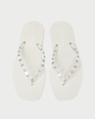 Loeffler Randall / Taryn Cream Jelly Flip Flop