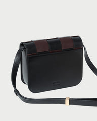Loeffler Randall / Desi Black/Espresso Woven Leather Crossbody