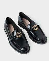 Loeffler Randall / Roma Black Leather Loafer